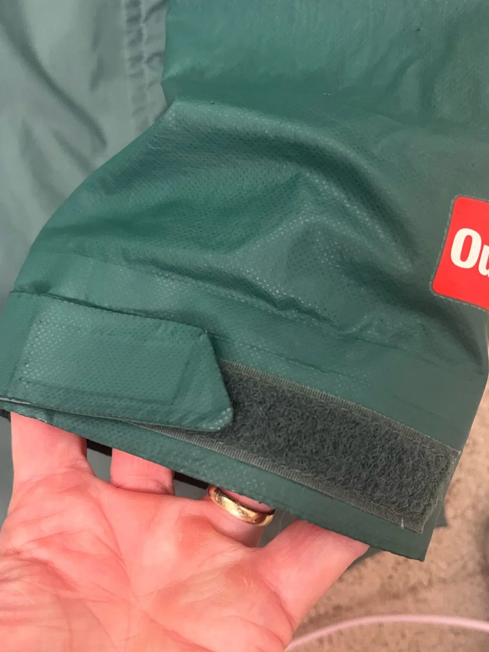 Columbia PFG Out Dry Hooded Rain Jacket Windbreaker Mens Medium Green Nylon